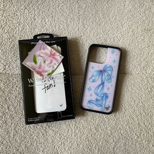 Wildflower blue bow iPhone 14 Pro Max Case